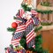 Red White Blue Patriotic Wired Ribbon, 4th of July Ribbons,Gold Stars and Stripes Design